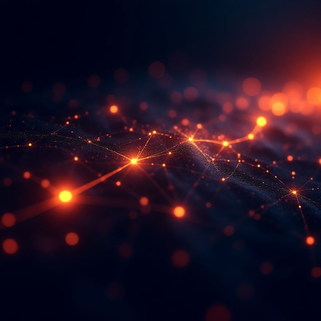Visualización de datos financieros abstracta